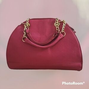 Justfab Barbie Hot Pink Dome Satchel FLAWED